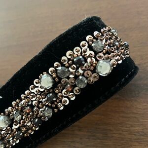 Sleek Black and Silver Belt Accessory